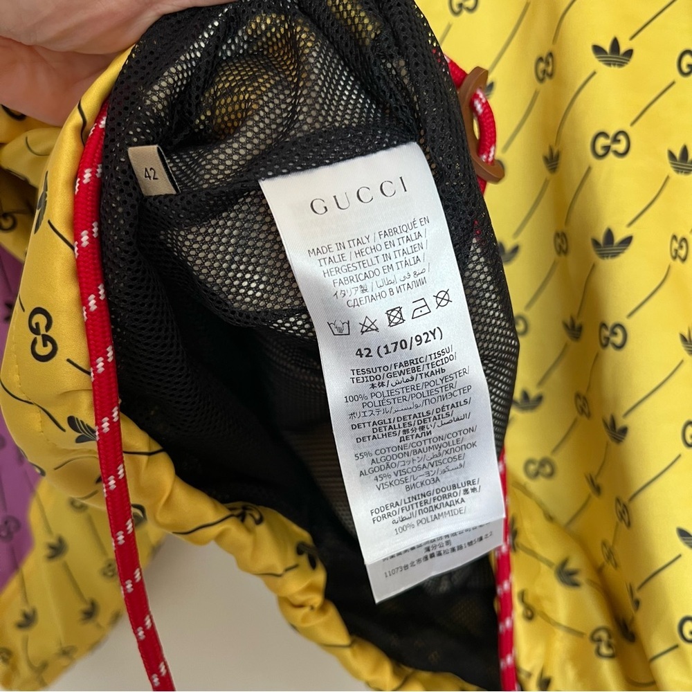 NWOT Gucci x Adidas Trefoil Bomber Jacket - Picture 9 of 10